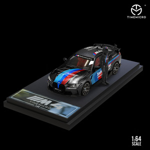 TimeMicro 1:64 B MW M4スポーツカーカラーコーティングメタルコレクタブルシミュレーションダイキャストカーアロイカーモデル
