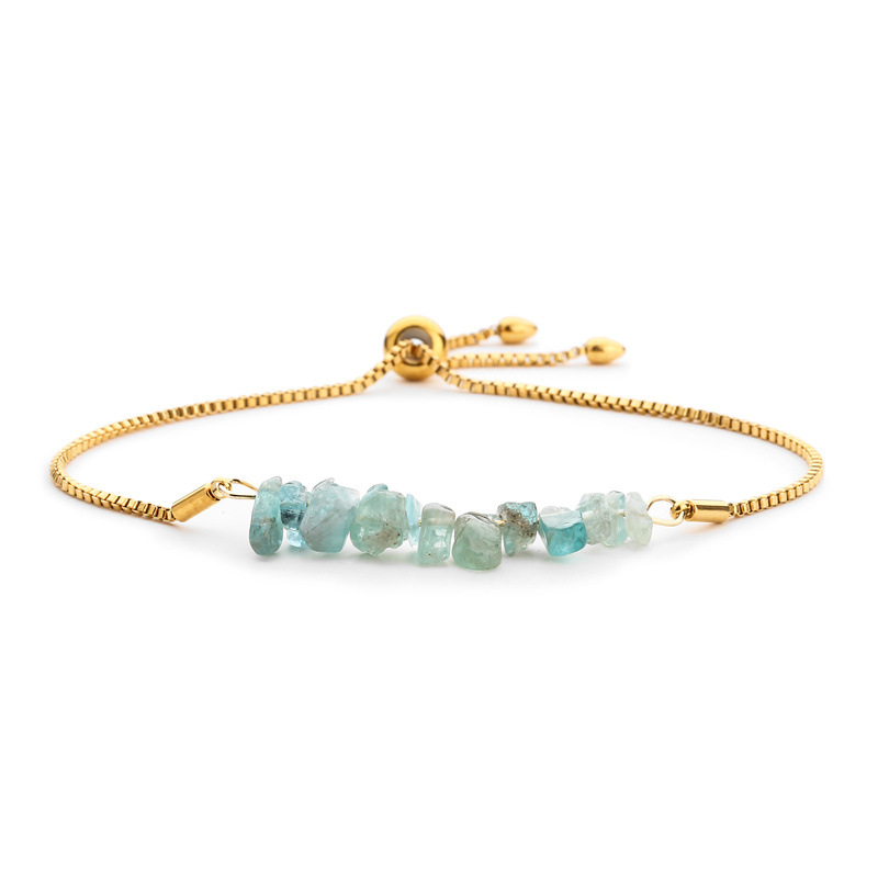 Agate bleue-or