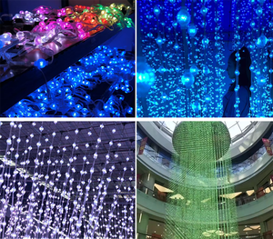 Programmier bare Pixel Matrix Sphere Ball Lichterkette SPI DMX 12V RGB 360 Grad 3D Pixel LED Ball