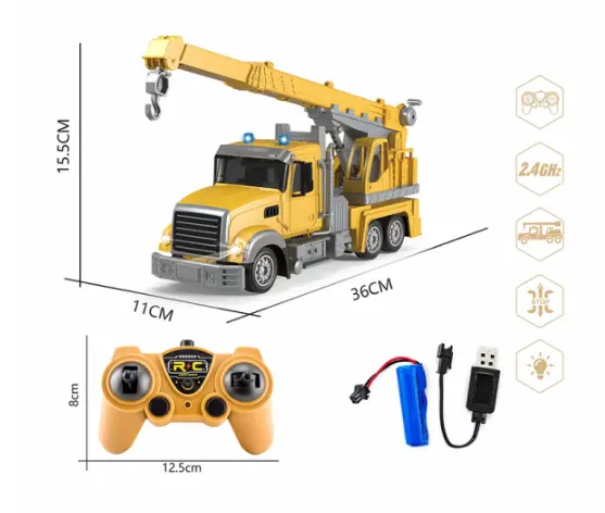 1: 24 American crane toy remote control crane truck rc crane toy