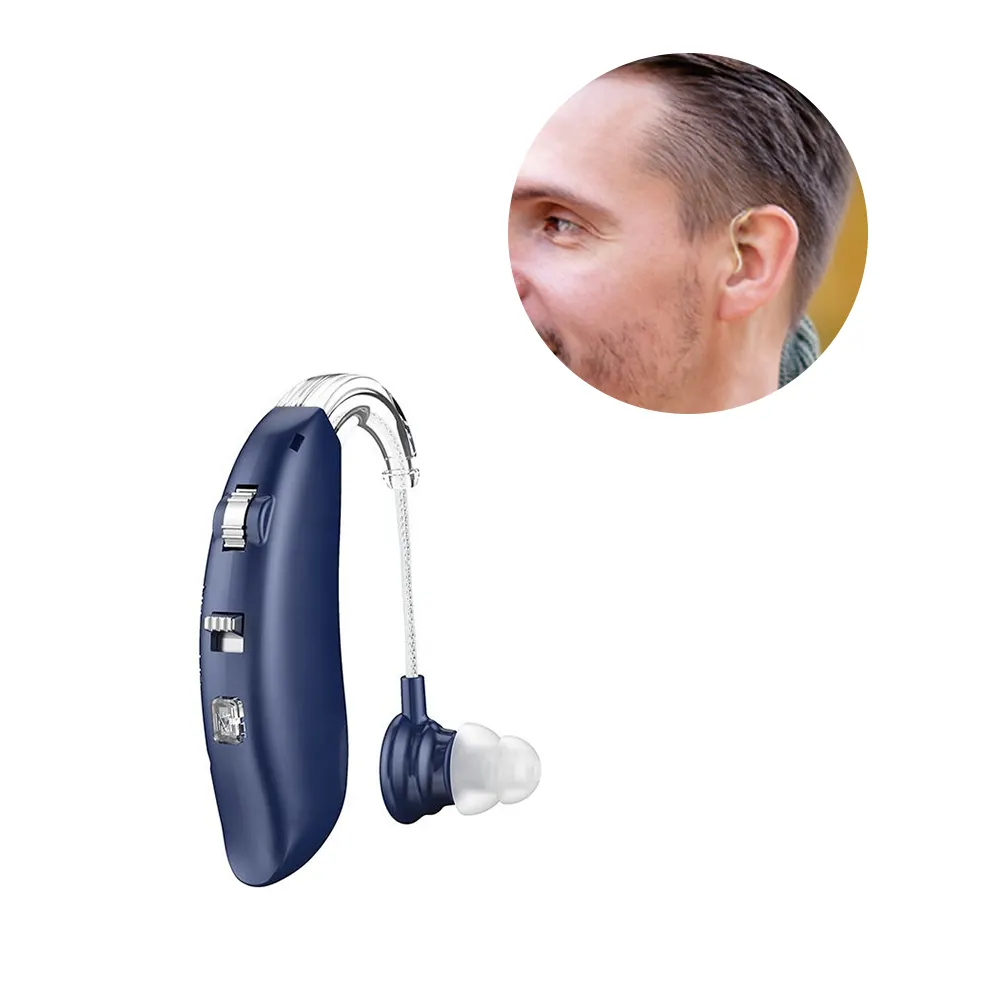 Multichannel binaural bte hearing aid with wireless Bluetooth for elderly sound amplifiers