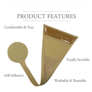 Caliente Popular personalizado clásico autoadhesivo C String mujer todos los días Invisible forma de corazón ropa interior reutilizable