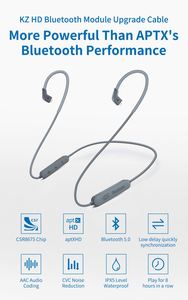 Sıcak satmak KZ aptx-hd Bluetooth modülü 5.0 kablosuz yükseltme kablosu KZ kulaklık için ayrılabilir kordon - Product Image 3