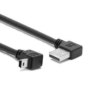 USB 2.0 erkek Mini USB B Tipi 5pin 90 Derece Yukarı ve Aşağı ve Sol ve Sağ Açılı Erkek veri Kablosu 0.25 m/0.5 m/1.8 m/5 m - Product Image 1