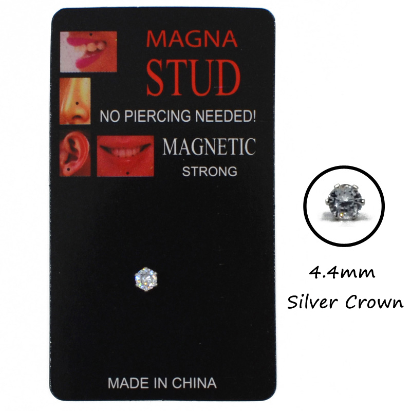 Corona de plata de 4,4 mm.