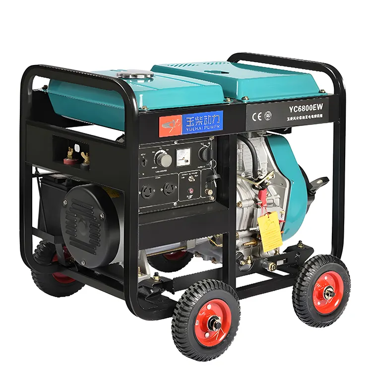 DC 24V Portable Gasoline Generator 7L 170F Remote Control Electricity Generation