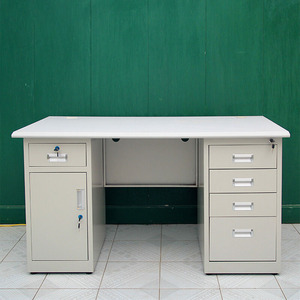 Escritorio de ordenador de oficina de acero para una sola persona a un precio competitivo con cajón de bloqueo Material de chapa de hierro - Product Image 6