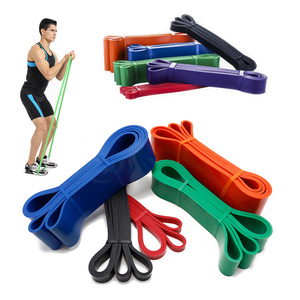 KWO-equipo de gimnasio para hacer ejercicio, Fitness, deportes, ajustable, largo, logotipo personalizado, goma, resistencia de látex, banda elástica de bucle para glúteos - Product Image 5