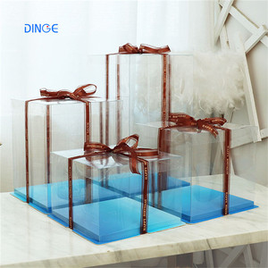 Khoang Rõ Ràng Mousse Khán Đài 3 Tier Hộp Giấy Hộp Bánh Bán Buôn Kenya - Product Image 4