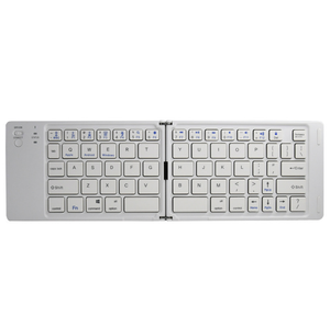 คีย์บอร์ดขนาดเล็กพับได้แบบชาร์จไฟได้สำหรับสำนักงานธุรกิจใหม่สำหรับ iPhone Xiaomi Pad แท็บเล็ตคีย์บอร์ดเล่นเกมไร้สาย2.4G แบบพกพา - Product Image 5