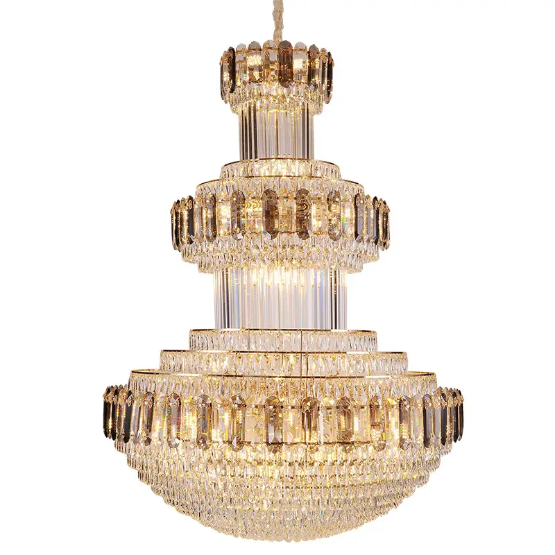 Decorazione per la casa lampada a sospensione per soggiorno colore oro 1 testa 3 testa rotonda e quadrata lampadario in cristallo di vetro lampada a sospensione