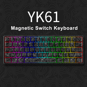 YK61有線60% レイアウトRGBコンピュータ磁気スイッチキーボード - Product Image 1