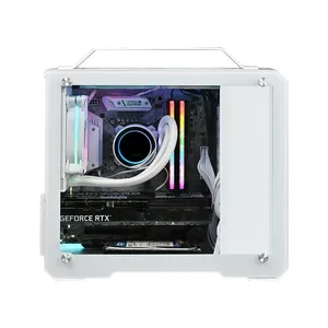 Chasis de ordenador de escritorio portátil OEM DIY, torre central de aluminio de mano para juegos de PC, ITX Micro-ATX, Mini CPU para juegos, caja de gabinete - Product Image 3