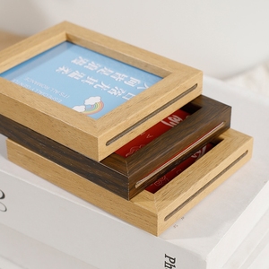 Bằng Gỗ Nhỏ Chèn Khung Ảnh 3-Inch Polaroid Khung Ảnh Quà Tặng <span class=keywords><strong>Mini</strong></span> Từ Tủ Lạnh Nhãn Dán - Product Image 5