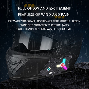 El mejor kit de manos libres para casco de motocicleta, sistema de intercomunicación con sistema de Audio Bluetooth, casco de motocicleta, auriculares con micrófono Bluetooth - Product Image 3