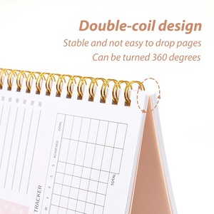 Cancelleria personalizzata A4 A5 linee griglia punteggiata diario semplice blocco note Agenda quotidiana studente accademico Planner a spirale taccuino - Product Image 4