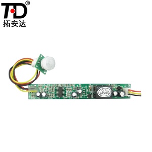 Módulo de interruptor de luz con sensor de movimiento, componentes electrónicos Pir, Detector infrarrojo preciso, DC12V