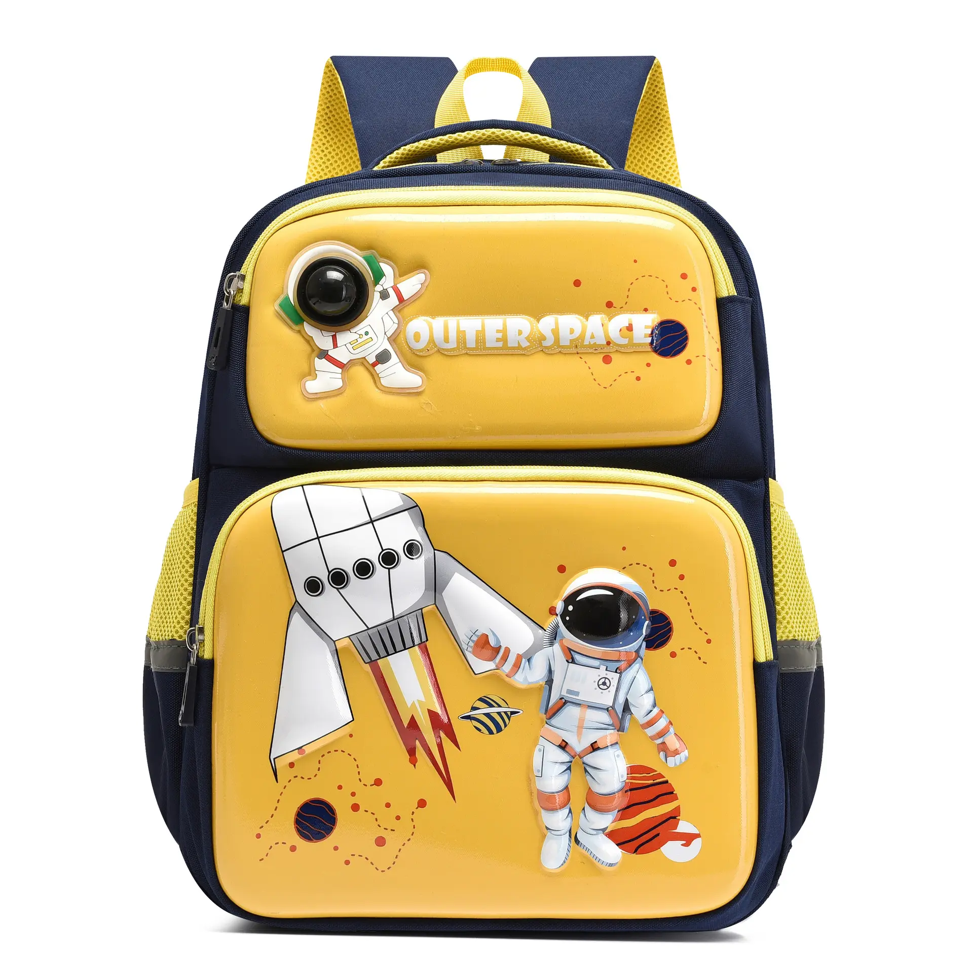 กระเป๋าเป้สะพายหลังสำหรับเด็กนักเรียน2024ใหม่กระเป๋าสะพายหลังลายการ์ตูนกระเป๋าเป้สะพายหลัง LED ยูนิคอร์น