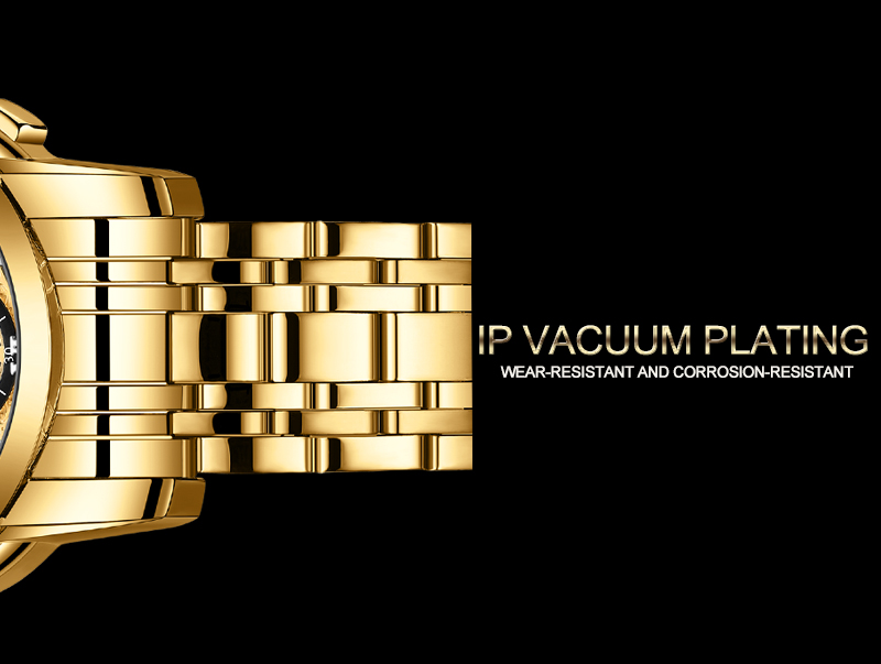 VAVA VOOM Original Watch Men's Waterproof Stainless Steel Quartz Analog Fashion Business Sun Moon Star Wristwatches