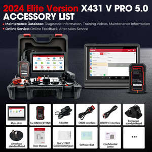 2024 X431 PRO V5.0 aktif Test 37 + sıfırlar tam sistem OBD2 tarayıcı teşhis tarama aracı 2 yıl ücretsiz güncelleme ile - Product Image 6