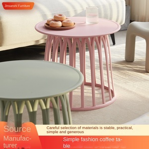 Mesa de centro de plástico multifuncional moderna sofá junto a mesas taburete apilable Silla de comedor para el hogar Baño al aire libre - Product Image 2