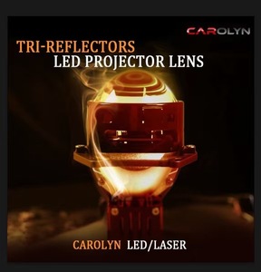 Carolyn โปรเจคเตอร์3.0เลนส์รถ190วัตต์พร้อมถ้วยสะท้อนแสง3ถ้วย G1ไฟ LED ลำแสงสูงต่ำแบบคู่ CSP 4575 biled พร้อมพัดลม - Product Image 5