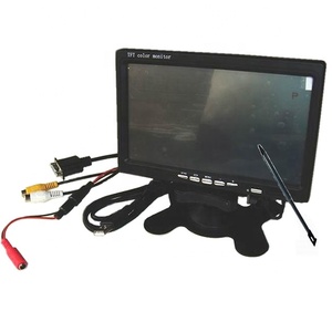 Monitor de pantalla táctil de 7 pulgadas, alta calidad, 600ips 1024 x, TFT, LCD, usb, vga, conector av con 4 cables, resistente al tacto - Product Image 3