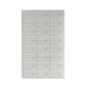インレイシートPVCインレイ工場内IC/ ID PVCカードレイアウト - Product Image 2