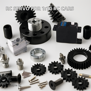 Unisex 1:10 RC Car Analog Servo Design Impermeable Estándar con Motor de núcleo de hierro Engranaje de plástico 25T Dientes estriados para uso de robot - Product Image 5