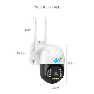 Audio bidireccional PTZ 4G Cámara Grabación de video Detección de movimiento al aire libre CCTV 3MP Cámara IP DE SEGURIDAD V380 Domo WIFI Camara - Product Image 1