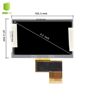 ต้นฉบับ AUO 4.3นิ้ว480x272 WQVGA G043FTN01.0จอภาพ LCD แผงหน้าจอ RGB 40 Pins โมดูลจอ TFT LCD - Product Image 6