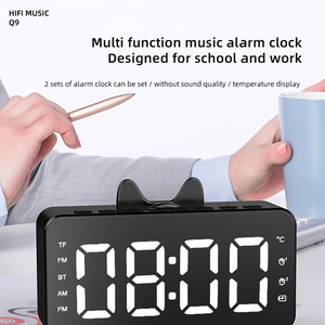 调频收音机无线蓝牙扬声器Q9带闹钟tf卡便携式扬声器迷你智能扬声器 - Product Image 4