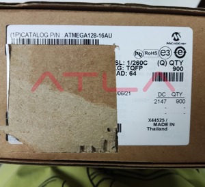 ATMEGA128-16AU QFP-64 originale Atmel 8-bit AVR MCU 16MHz 128KB Flash 4KB EEPROM 53 I/O Industrial Temp - Product Image 2
