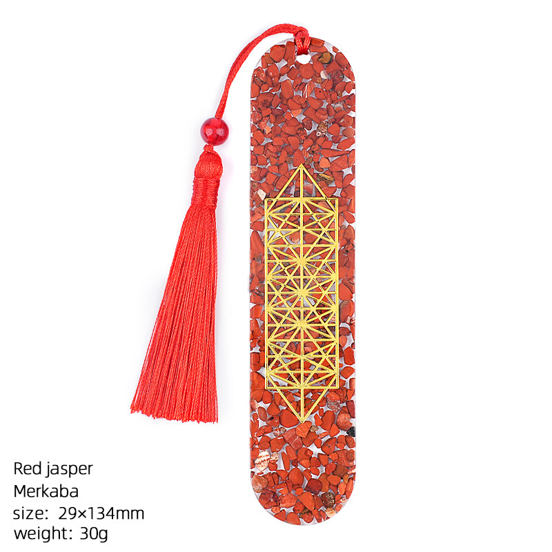 Stile merkaba in diaspro rosso