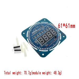 DS1302 Rotierendes digitales LED-Anzeige modul Alarm Elektronische Digitaluhr LED-Temperatur anzeige 5V