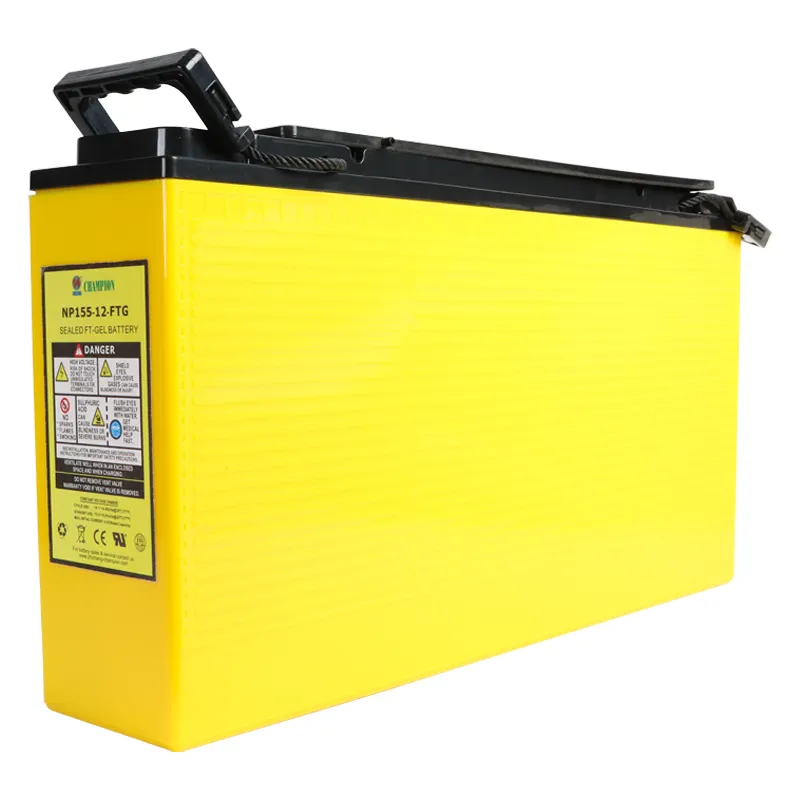 Buona qualità 12 v155ah batteria solare Gel impermeabile di sicurezza di grande capacità al piombo per illuminazione stradale all'aperto