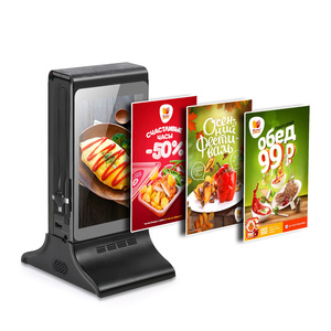 FYD835E Dual 7 pulgadas WIFI tablero interactivo Tabletop Digital Signage publicidad carga pantalla reproductor Sensor de movimiento incorporado - Product Image 2