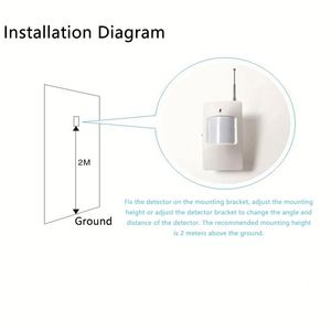Passive Infrared <strong>Motion</strong> <strong>Sensor</strong> <strong>PIR</strong> <strong>Motion</strong> Detector Home Security Warning Alarm System Low Noise and High Sensitivity - Product Image 5