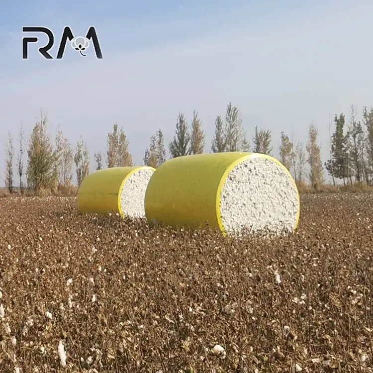 CP690 CP770 Cotton Picker Usado Cotton Bale Embalagem Wrap Film Cotton Picker Stretch Film Com Johnn Deer