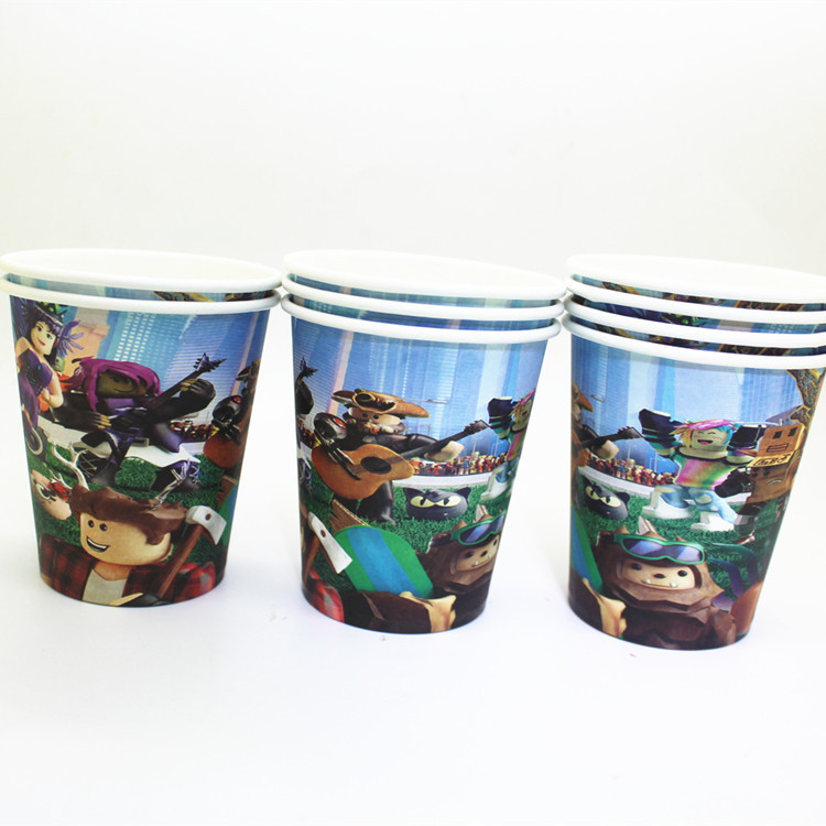 Taza de papel (color) 10PCs