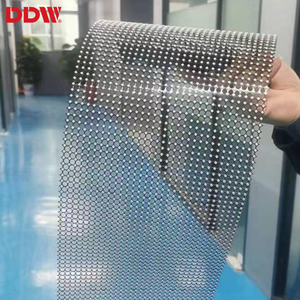 Pantalla adhesiva de fácil instalación rápida P5 P6 P8 P10 P16 3D holográfica Flexible transparente Led Pantalla de película para pared de vidrio - Product Image 5