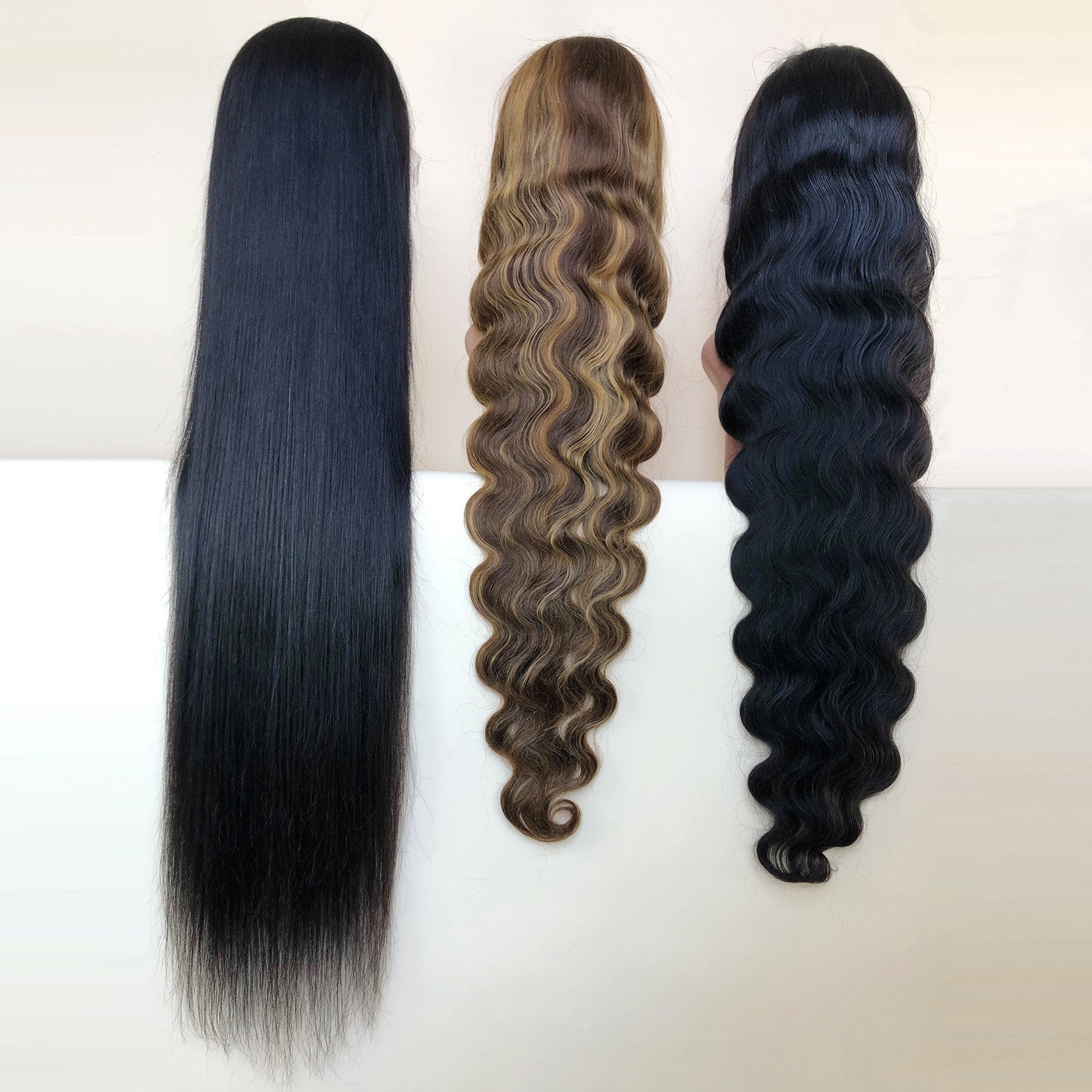 Natural black curly hair