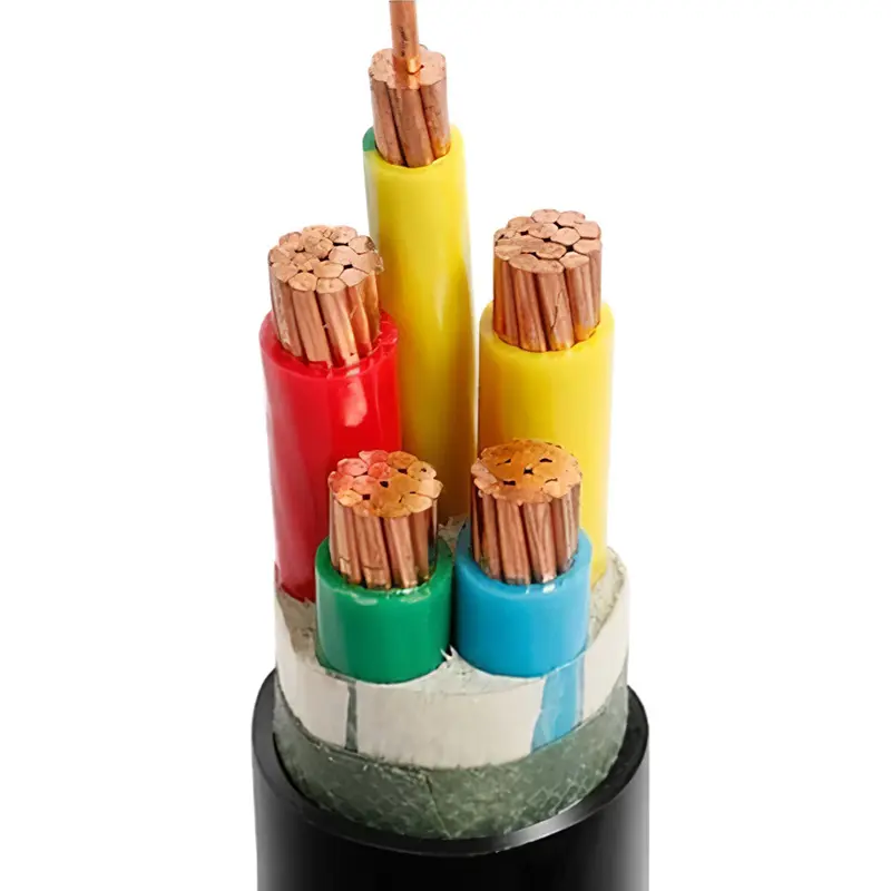 Cable eléctrico 0,6/1kv, núcleo de cobre de bajo voltaje, cinta de acero aislada XLPE, Cable de alimentación revestido de PVC blindado