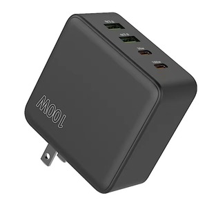 New 100W GaN Charger US Plug 4 Ports <strong>Multiple</strong> Charging <strong>Adapter</strong> USBC <strong>Output</strong> Portable Charging Station for Phone Laptops Tablets - Product Image 2