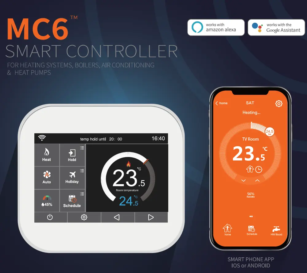 220V 50Hz Programmabile Valvola Del Radiatore Wifi Termostato per il Riscaldamento Elettrico di Controllo Lavorato con Smart Phone e Alexa