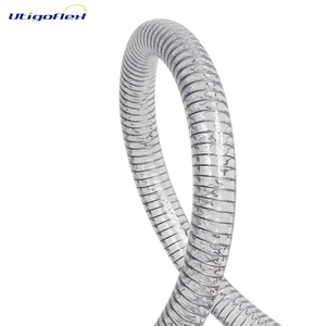 Esnek PVC çelik tel güçlendirilmiş hortum PVC çelik tel takviyeli emme ve boşaltma hortumu pürüzsüz yüzey, gıda sınıfı mevcut - Product Image 4