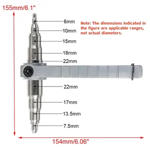 专业等级的手动管型锻工具，带膨胀和扩口模具，用于制冷管道连接 - Product Image 6