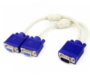 Cable divisor VGA de 15 Pines, Conector de 1 a 2 hembra Dual SVGA VGA, Cable divisor, conectores azules para TV, proyector de ordenador - Product Image 3