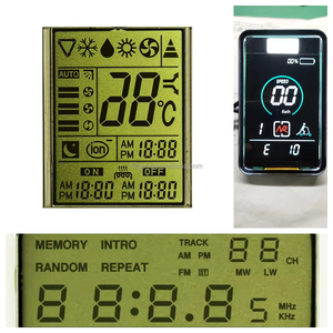 Kunden spezifisches TN6-digit 7-Segment-LCD-Display Schwarzer Hintergrund Weißer Text Industrielle Anzeige Instrumenten segment code Anpassbar - Product Image 3
