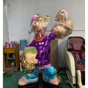 生命尺寸玻璃纤维巨型雕像装饰装饰树脂雕塑 - Product Image 6